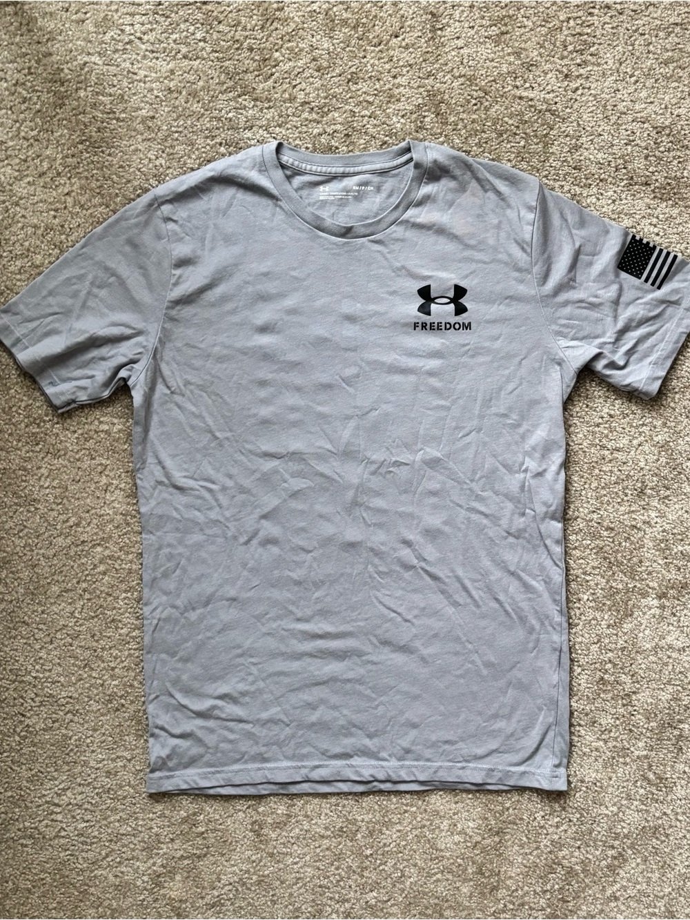 grey under armour tee